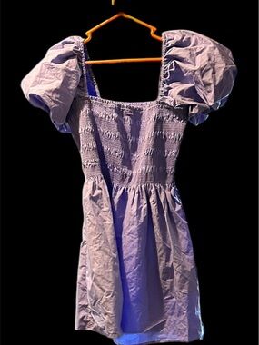 Women’s' Lavender Puff-Sleeve Dress
